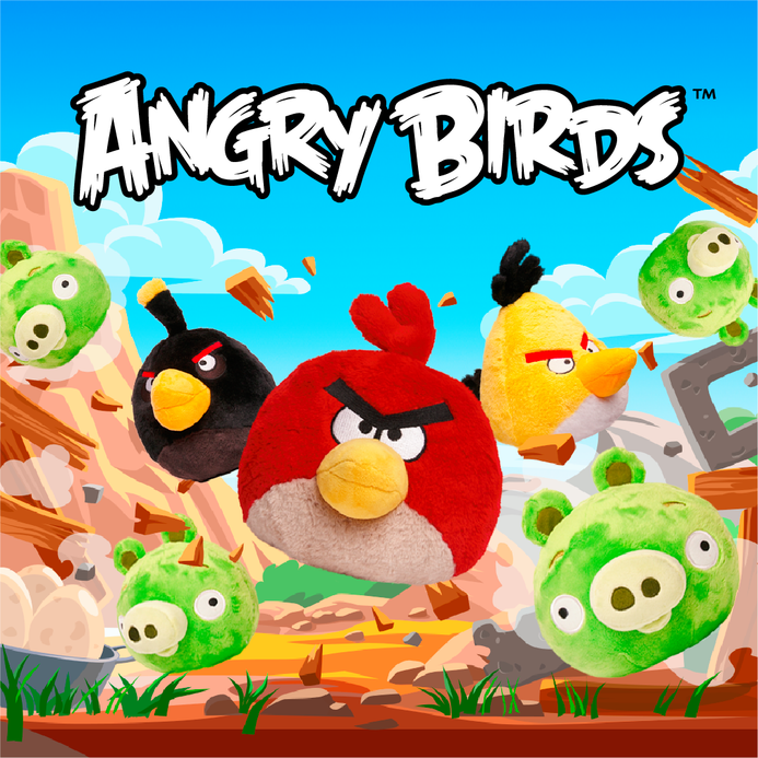 Angry Birds Pig Green Pig Plush MMT Mighty Mojo Toys